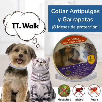 TT. Walk - Collar Antipulgas y Garrapatas + Obsequio